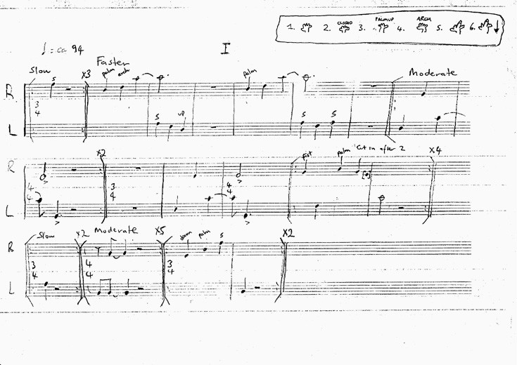 Musical score - Composition 2