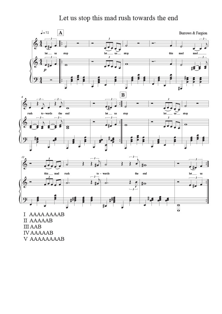 Musical score - Composition 4