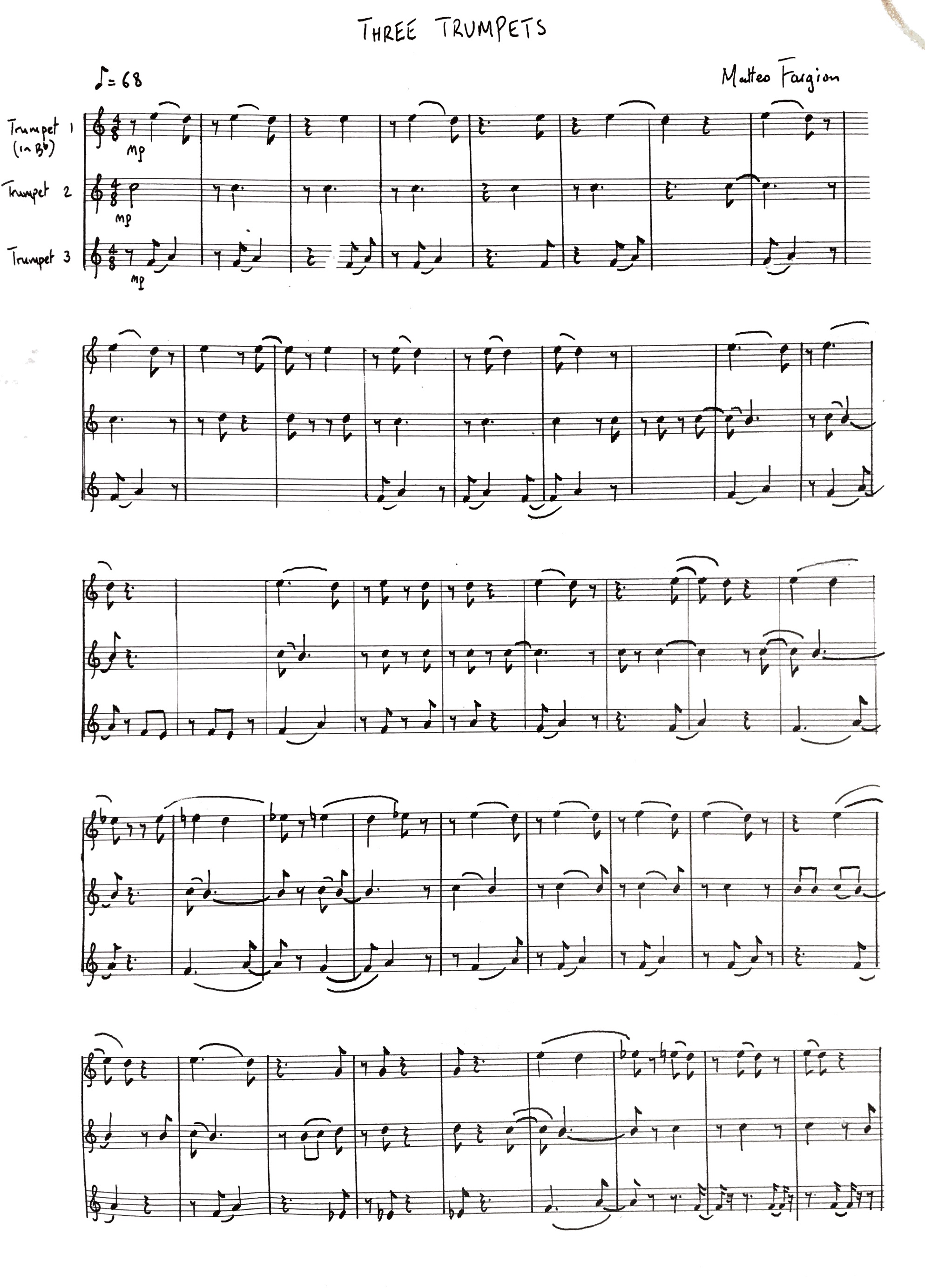 Musical score - Composition 11